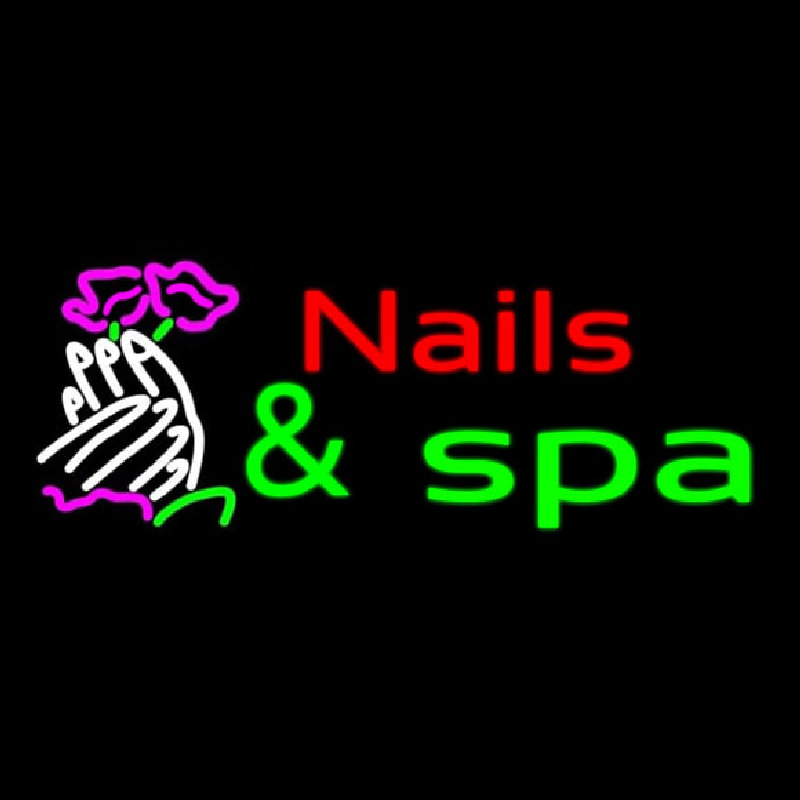 Nails And Spa Enseigne Néon