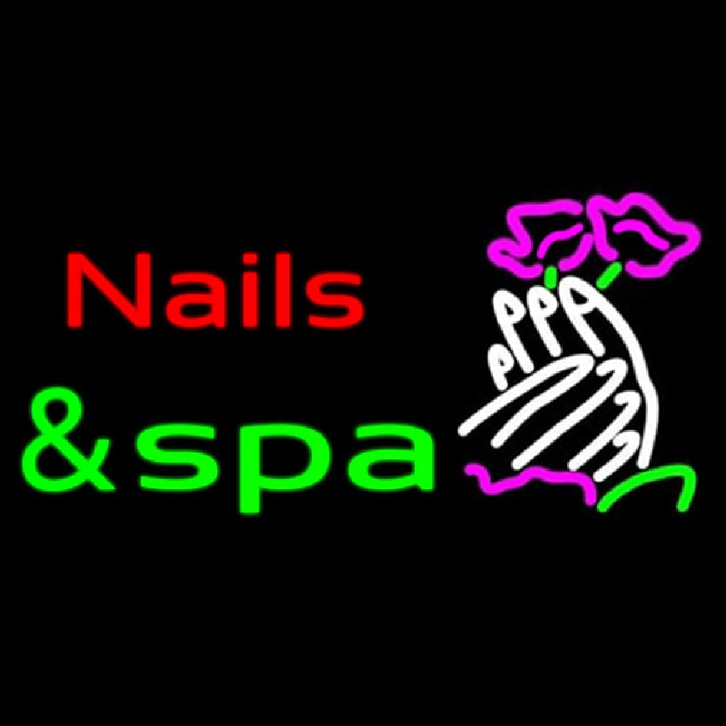 Nails And Spa Enseigne Néon