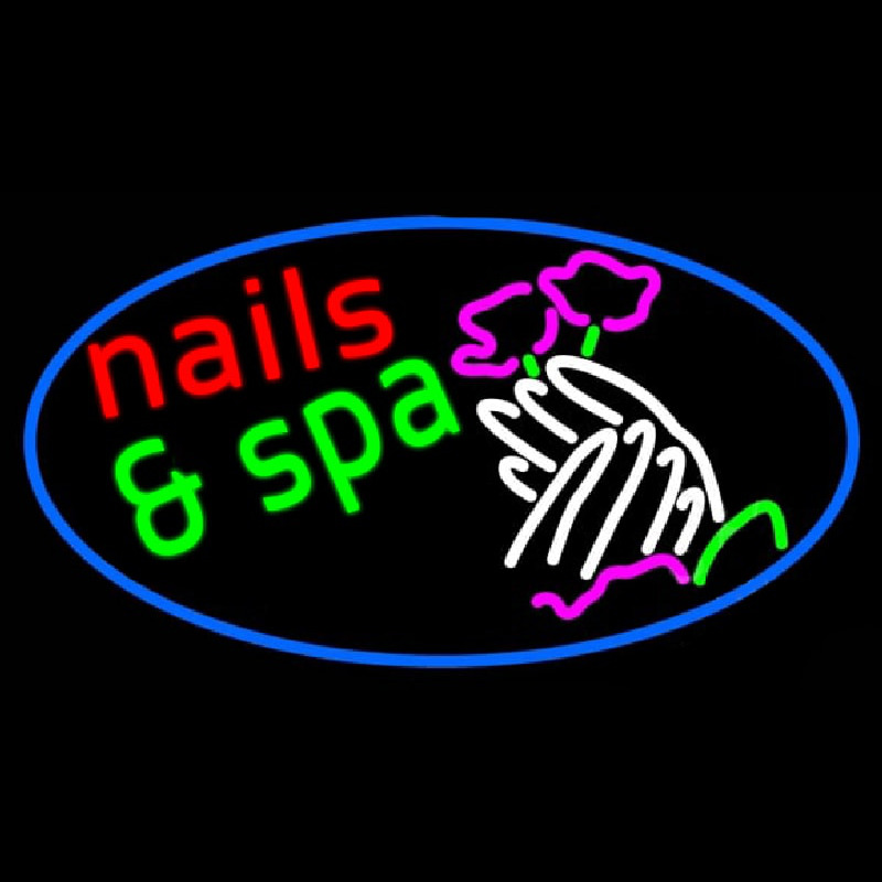 Nails And Spa Enseigne Néon