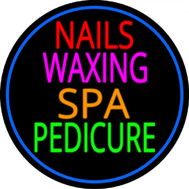 Nails Wa ing Spa Pedicure Enseigne Néon