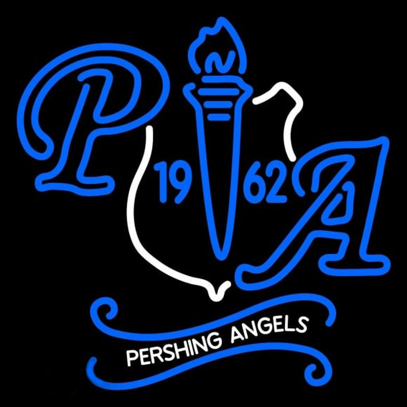 National Society of Pershing Angels Inc Logo Enseigne Néon