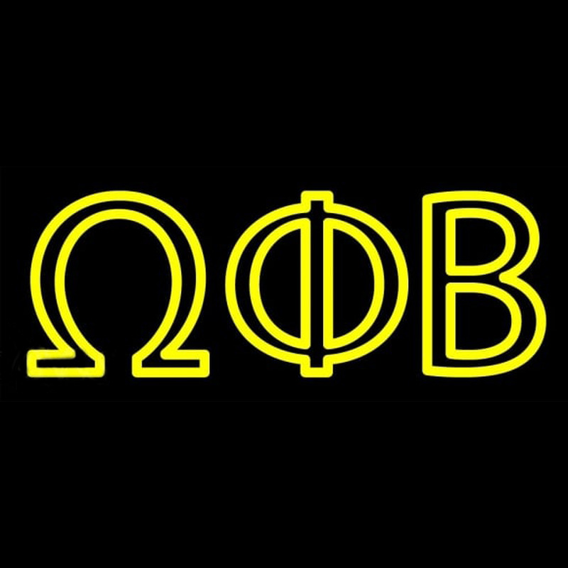 Omega Phi Beta Enseigne Néon