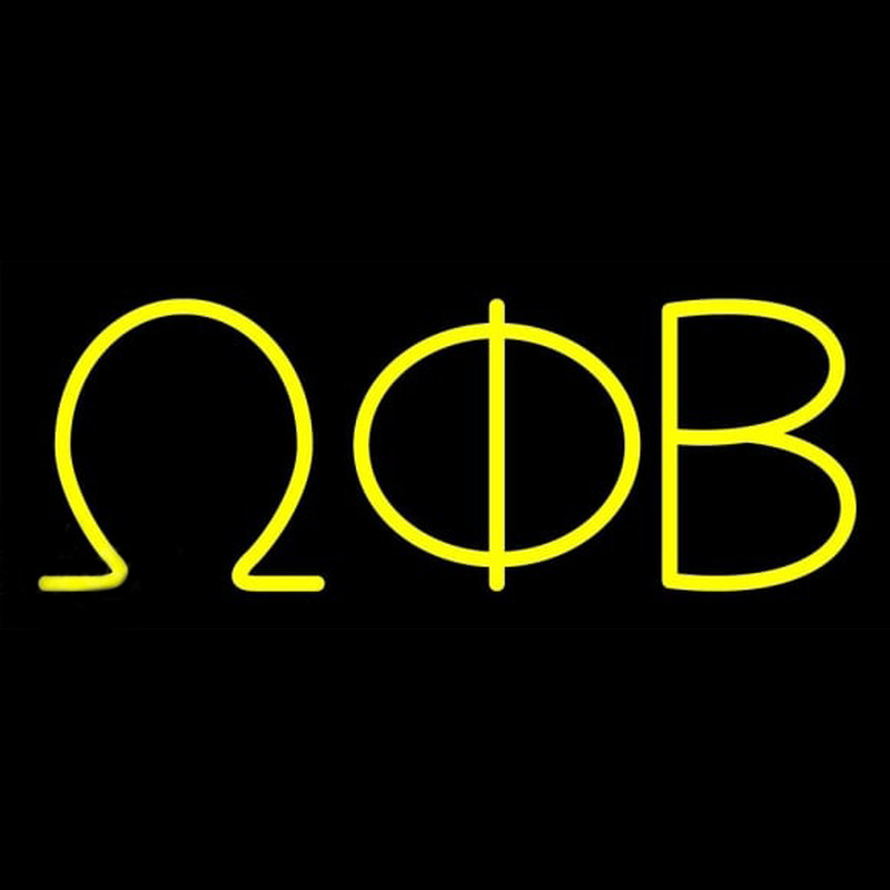 Omega Phi Beta Enseigne Néon