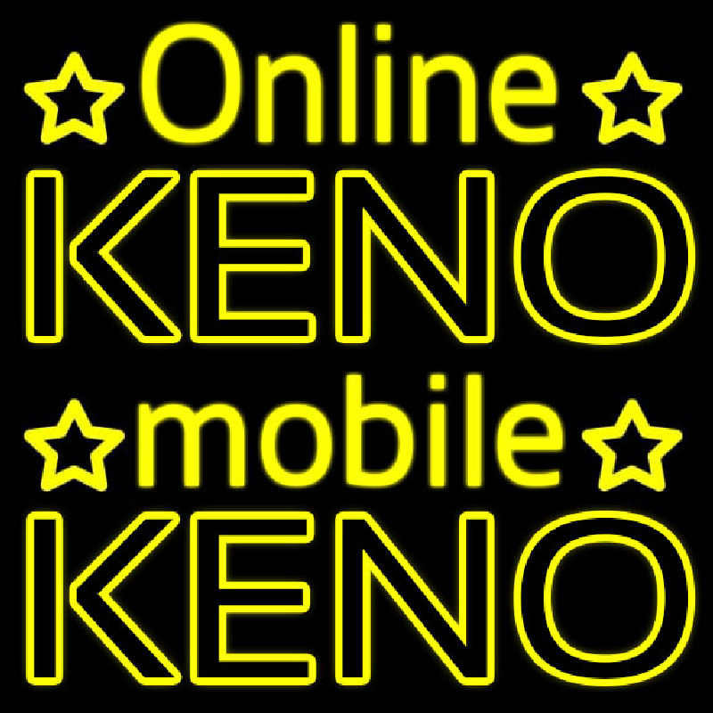 Online Keno Mobile Keno Enseigne Néon