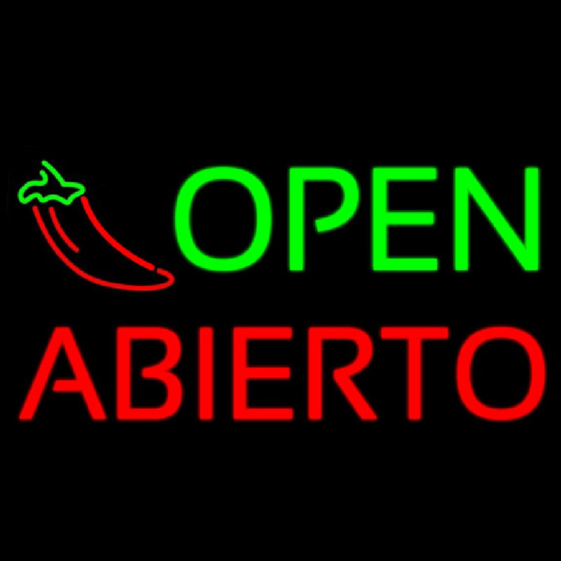 Open Abierto Enseigne Néon