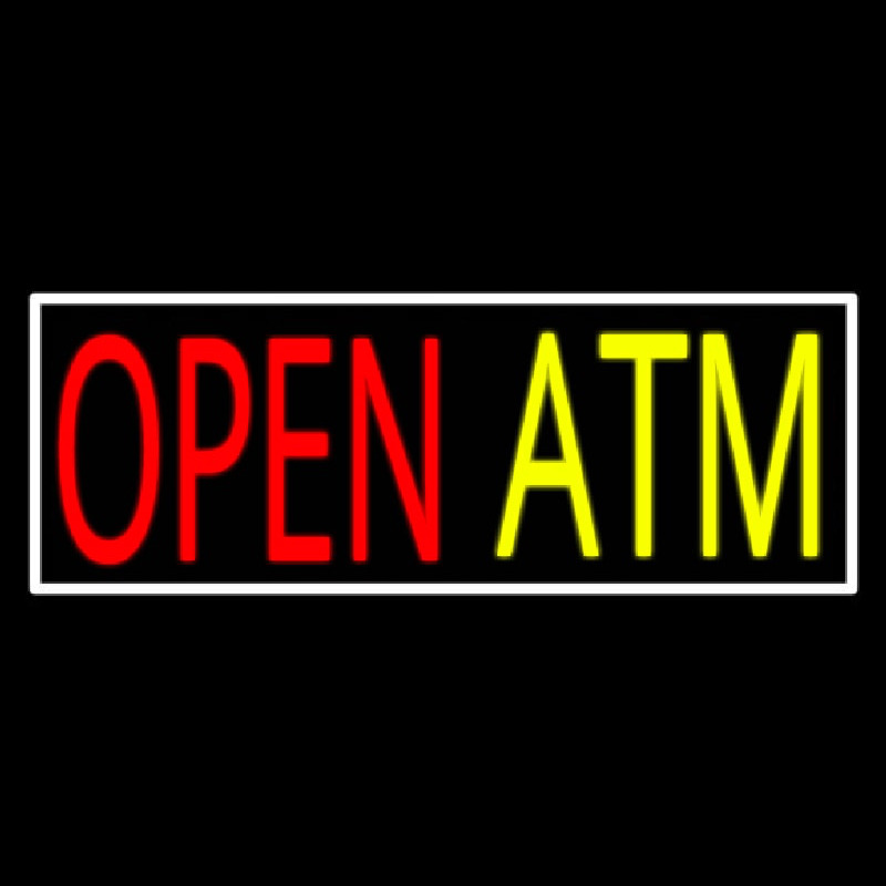 Open Atm 1 Enseigne Néon