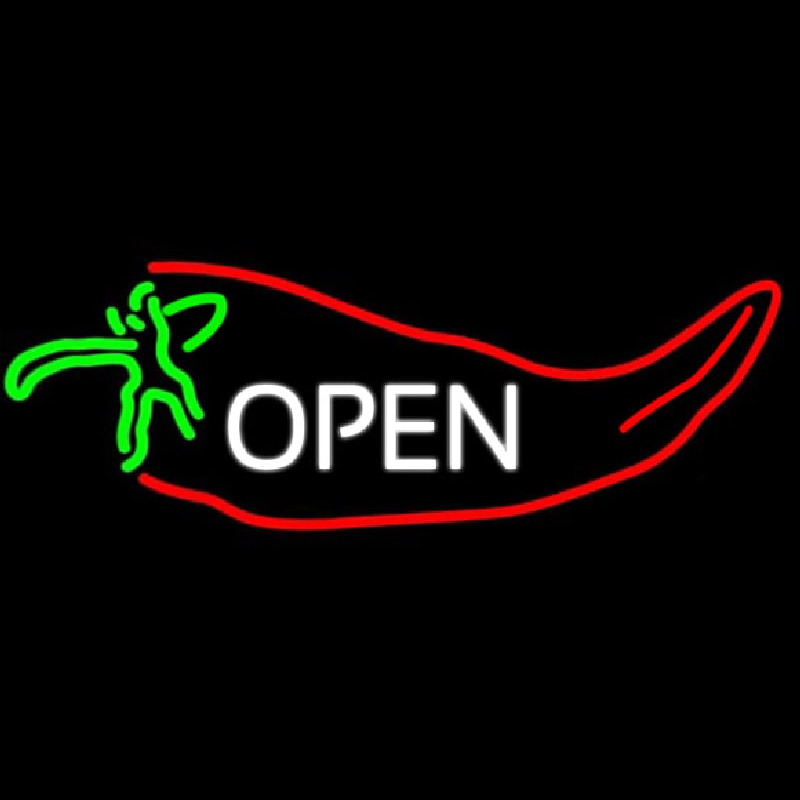 Open Chili Enseigne Néon