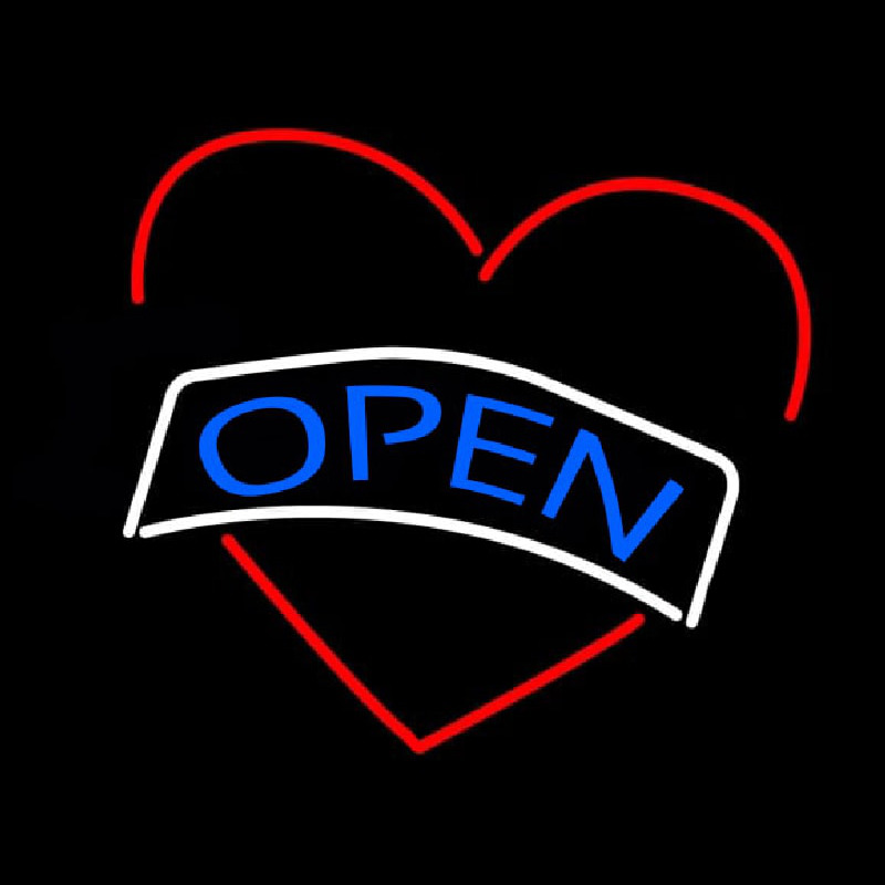 Open Heart Enseigne Néon