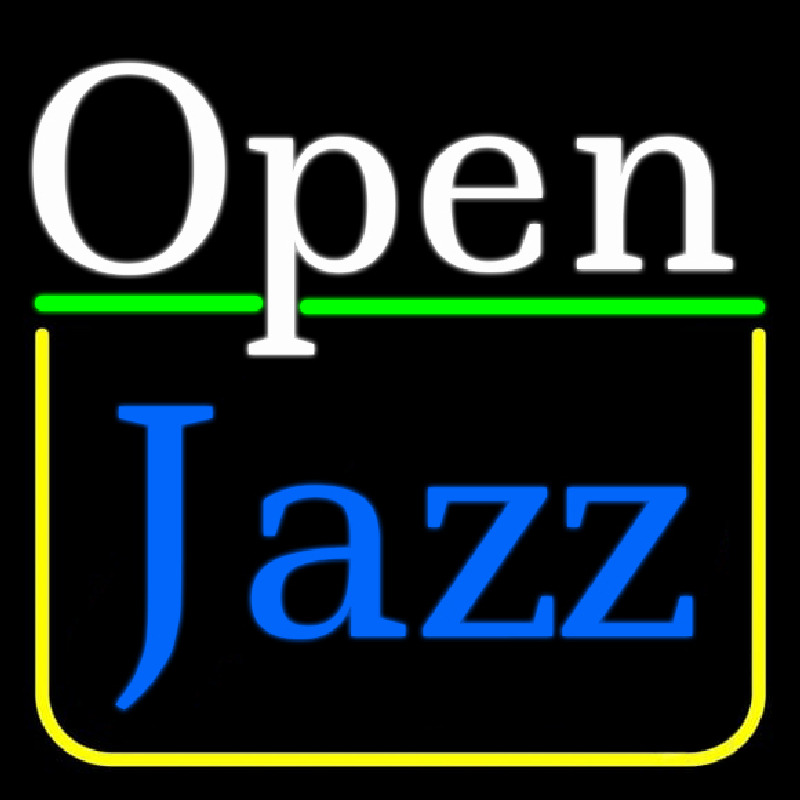 Open Jazz Enseigne Néon