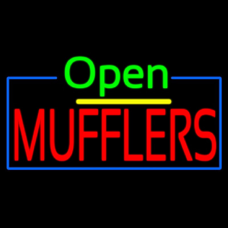 Open Mufflers Enseigne Néon