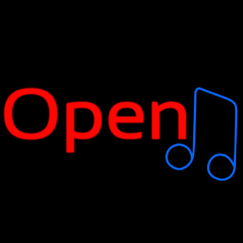 Open Music Enseigne Néon