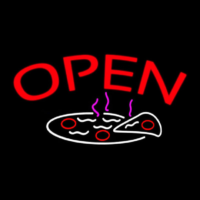 Open Pizza Enseigne Néon