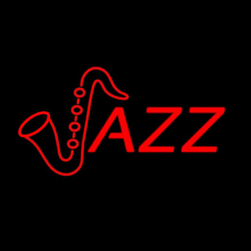 Orange Jazz Logo Enseigne Néon