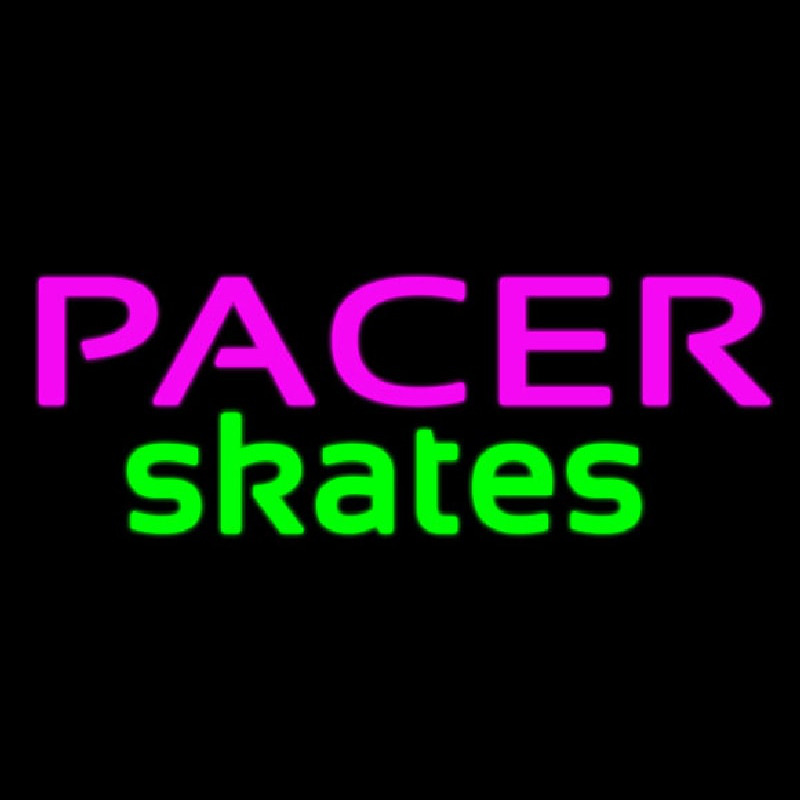 Pacer Skates Logo Enseigne Néon