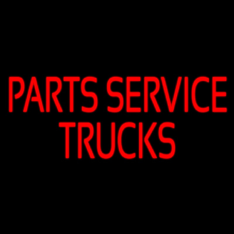 Parts Service Trucks Enseigne Néon