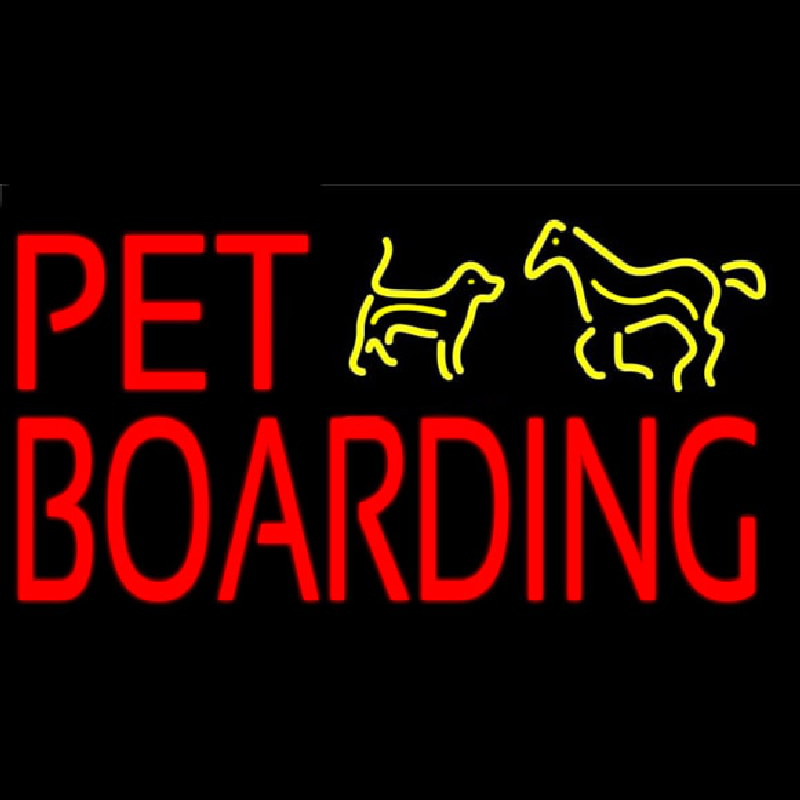 Pet Boarding 1 Enseigne Néon