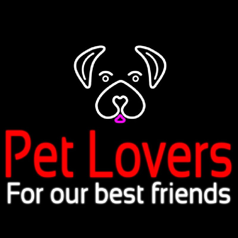 Pet Lovers Enseigne Néon