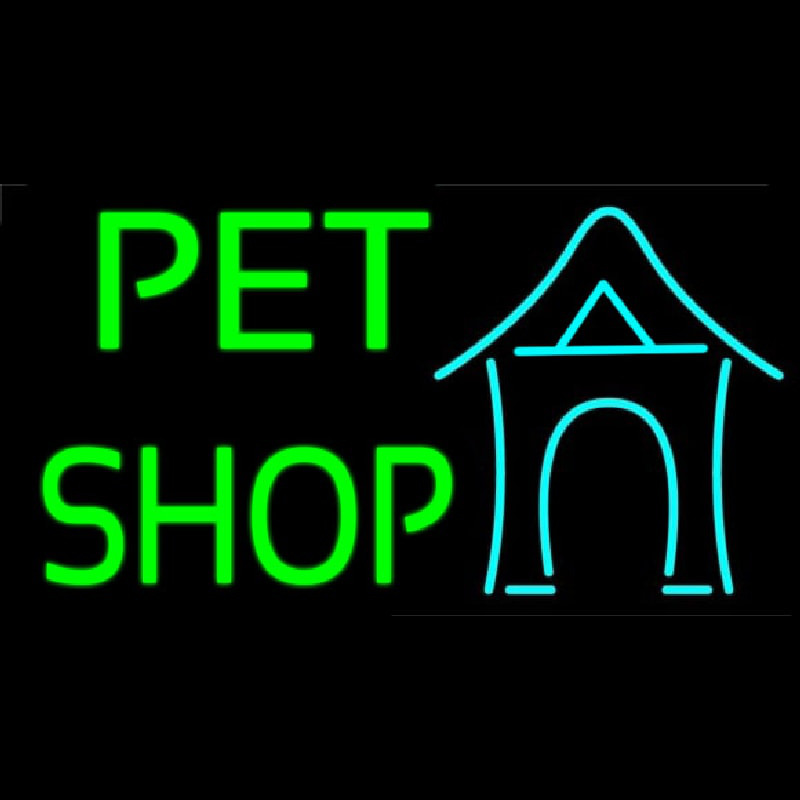 Pet Shop 1 Enseigne Néon