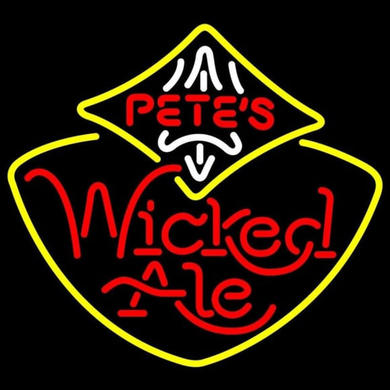 Petes Wicked Ale Beer Sign Enseigne Néon