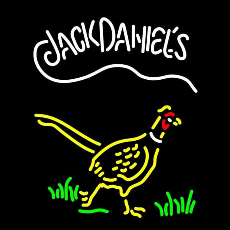 Pheasant Jack Daniels Enseigne Néon