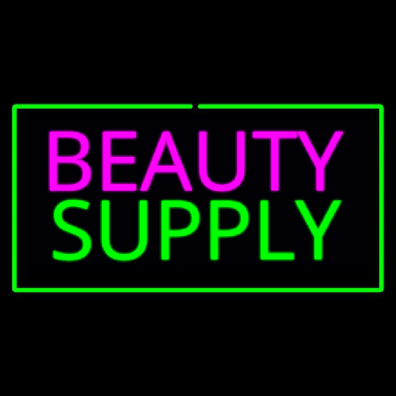 Pink Beauty Green Supply Green Border Enseigne Néon