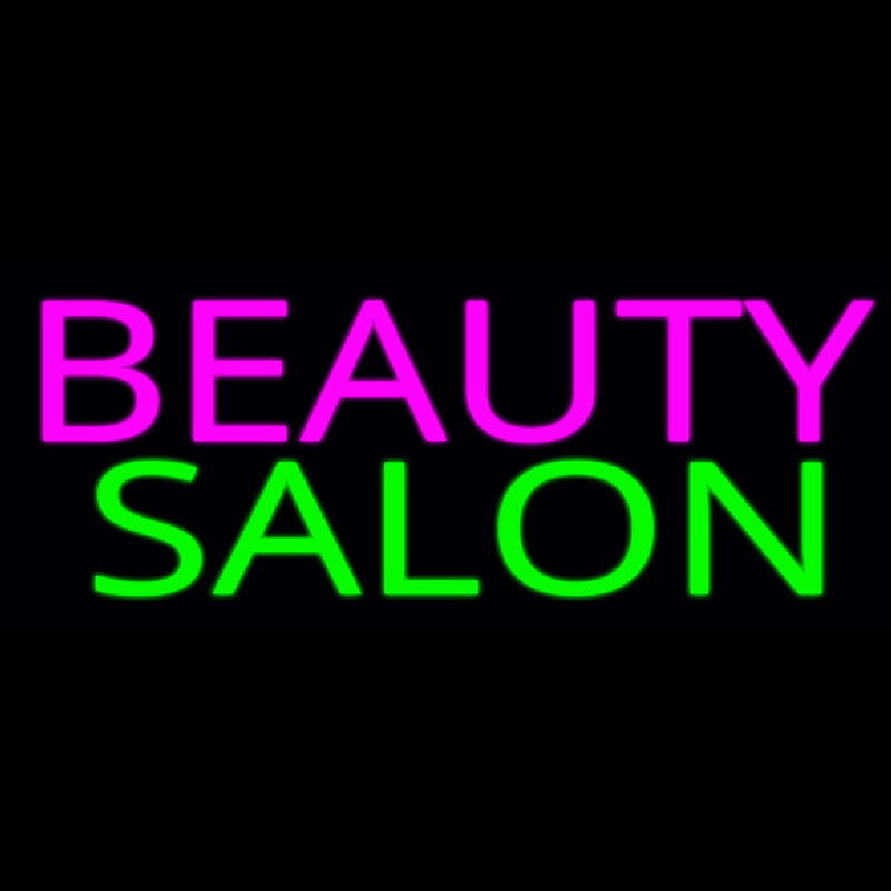 Pink Beauty Salon Green Enseigne Néon