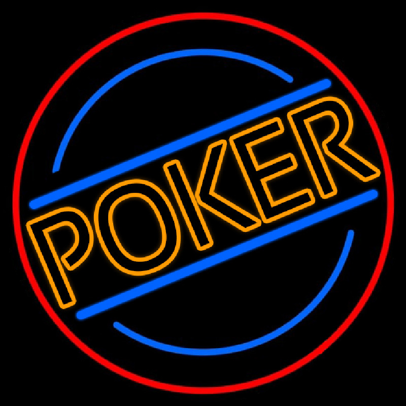 Poker 2 Enseigne Néon