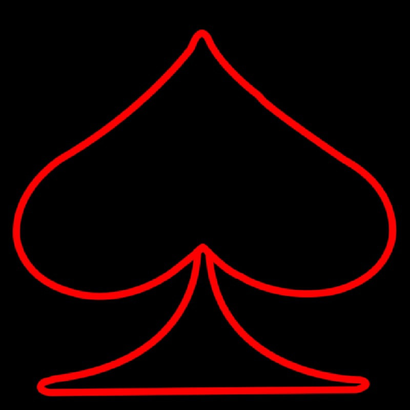 Poker Symbol Enseigne Néon