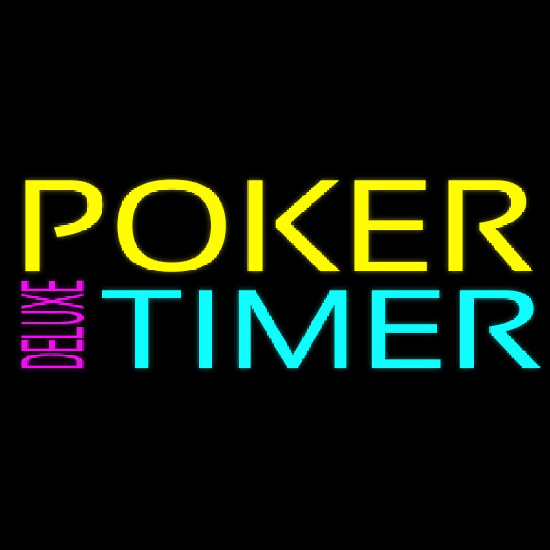 Poker Timer Delu e 1 Enseigne Néon