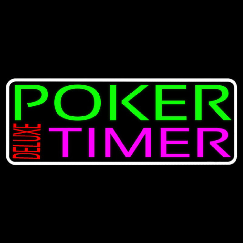 Poker Timer Delu e 2 Enseigne Néon