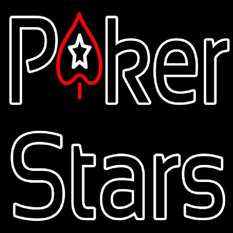 Pokers Stars Enseigne Néon