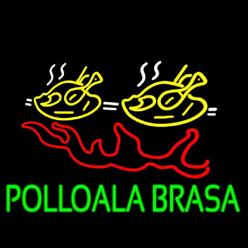 Pollo Ala Brasa Fish Enseigne Néon