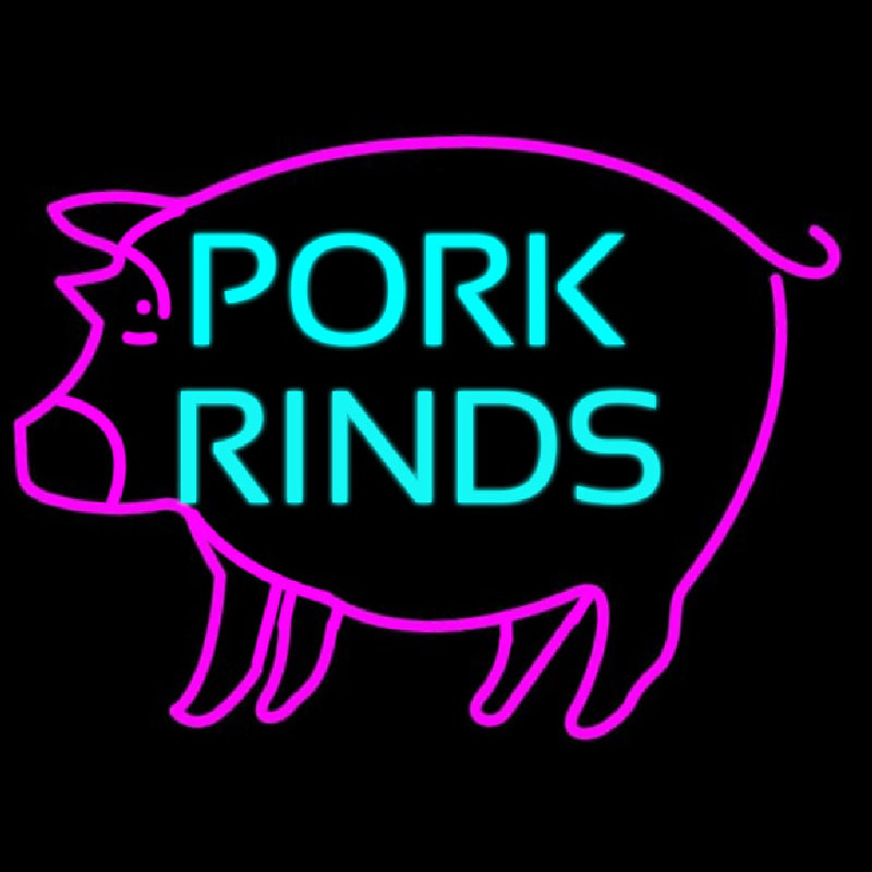 Pork Rinds Enseigne Néon