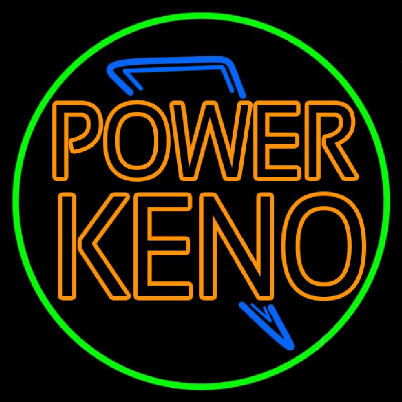 Power Keno 1 Enseigne Néon