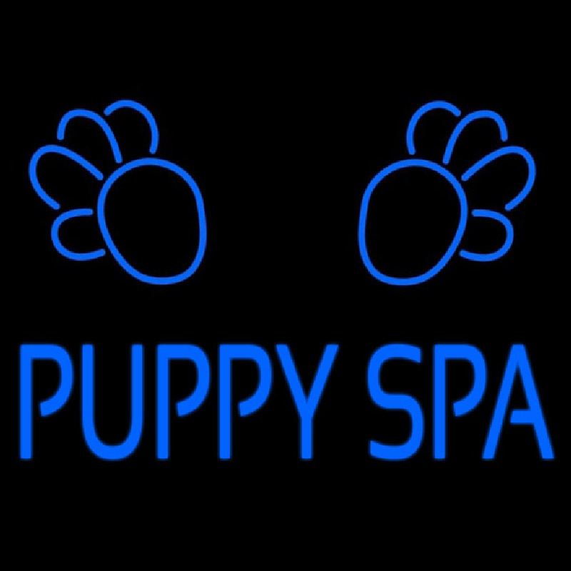 Puppy Spa Enseigne Néon