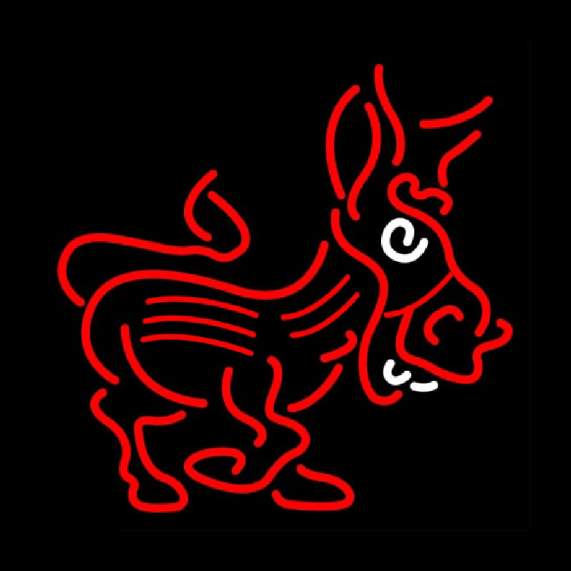 Red Donkey Logo Enseigne Néon