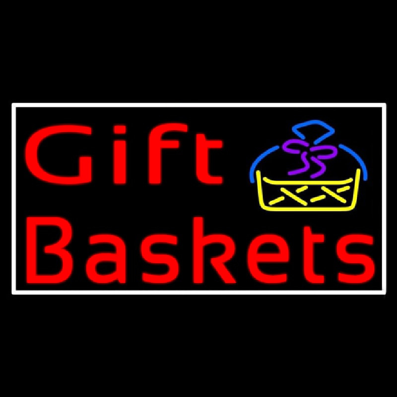 Red Gift Baskets With Logo Enseigne Néon