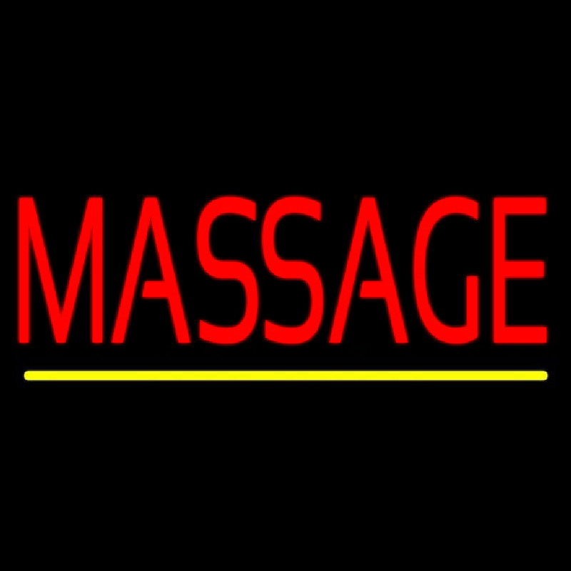 Red Massage Enseigne Néon