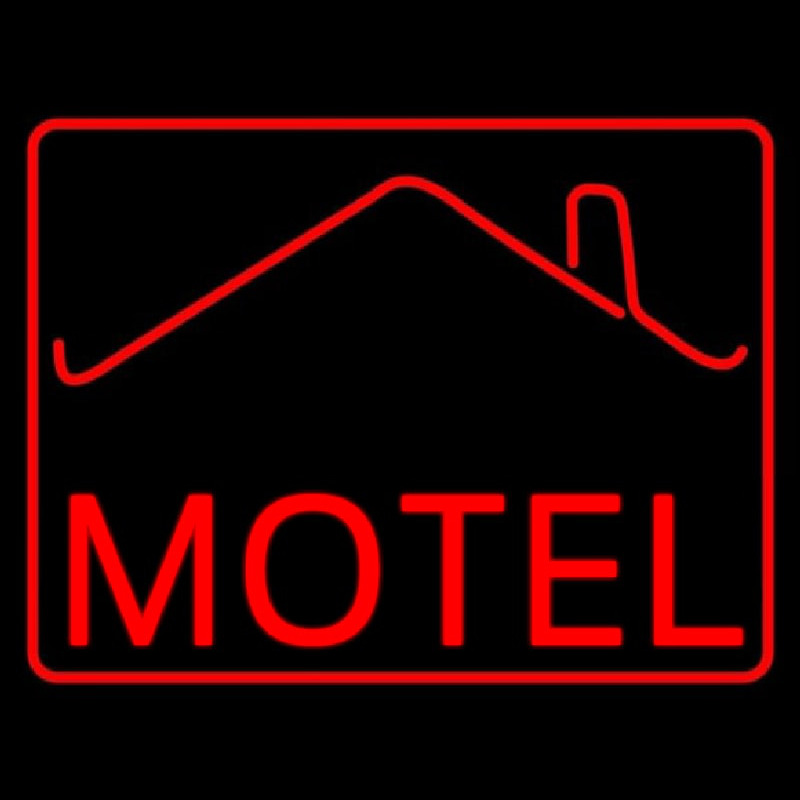 Red Motel With Symbol Enseigne Néon