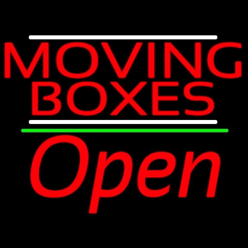 Red Moving Bo es Open 2 Enseigne Néon