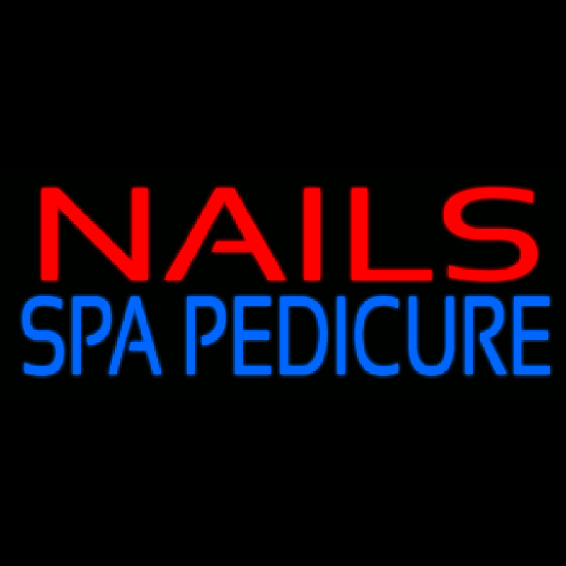 Red Nails Spa Pedicure Enseigne Néon