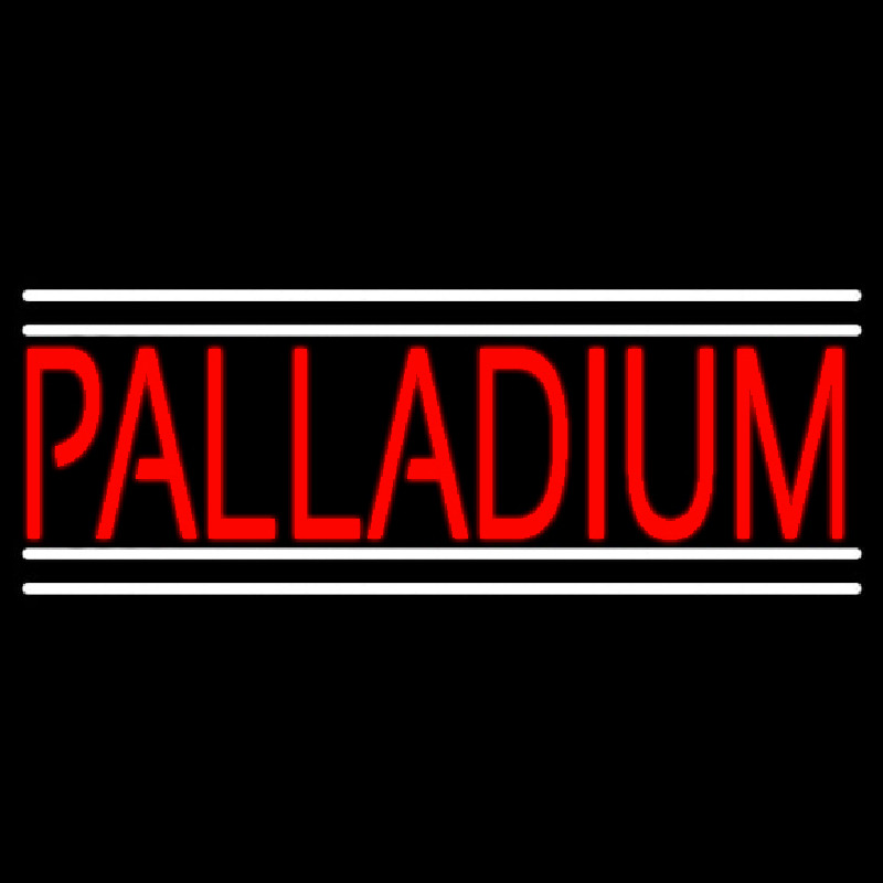 Red Palladium White Line Enseigne Néon