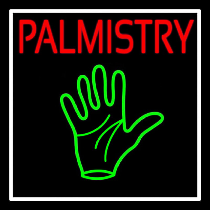 Red Palmistry Enseigne Néon