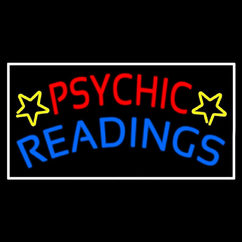 Red Psychic Blue Readings Enseigne Néon