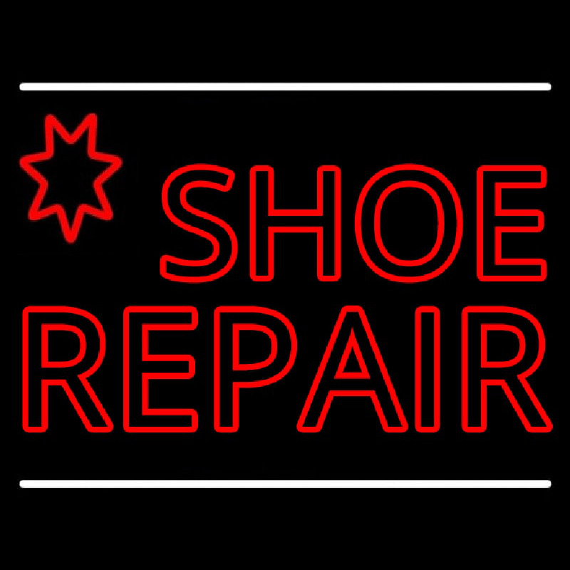 Red Shoe Repair Enseigne Néon