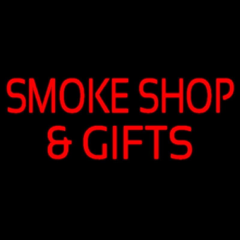 Red Smoke Shop And Gifts Enseigne Néon