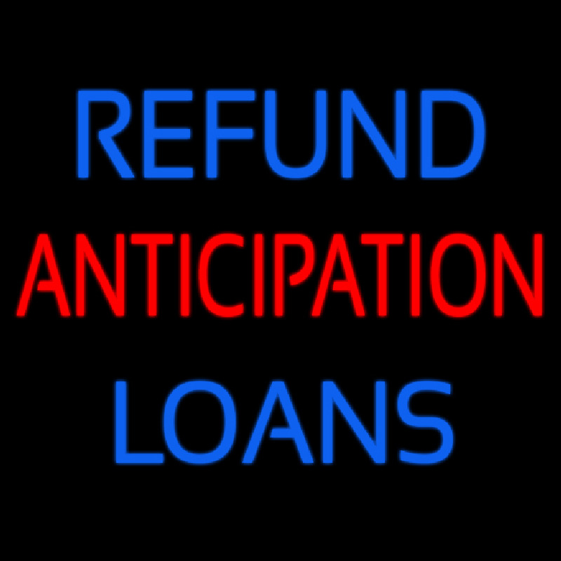 Refund Anticipation Loans Enseigne Néon