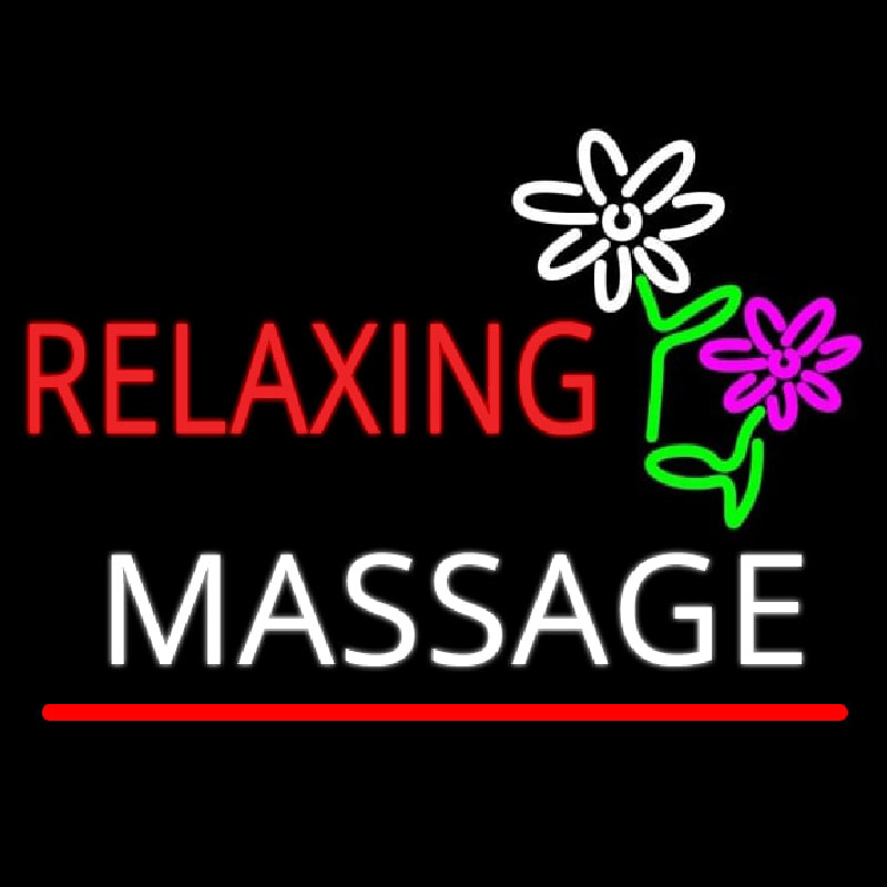 Rela ing Massage Enseigne Néon