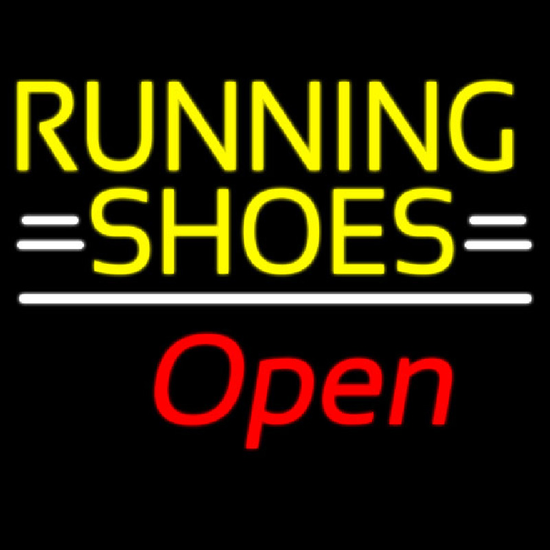 Running Shoes Open Enseigne Néon