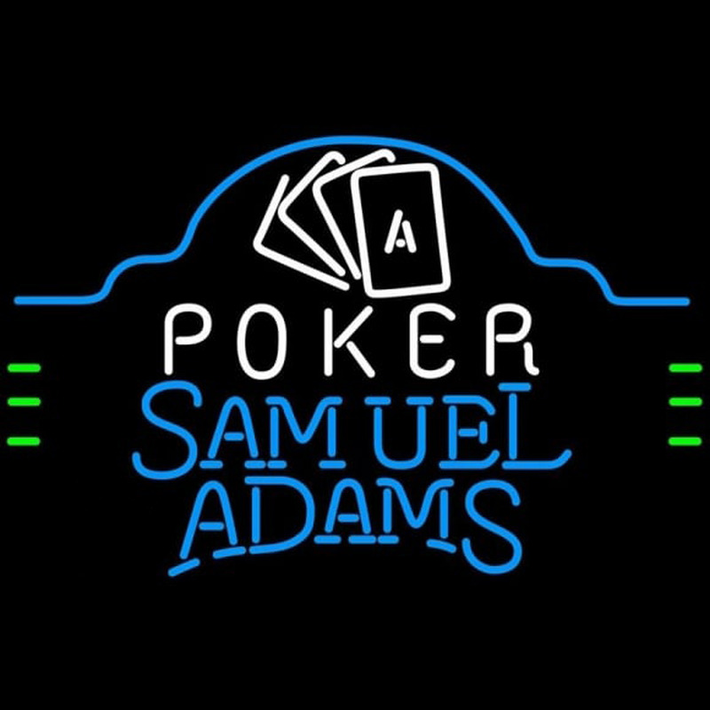 Samuel Adams Poker Ace Cards Beer Sign Enseigne Néon